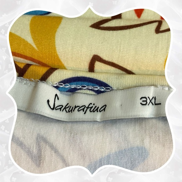 SAKURAFINA 🤎 Floral & Paisley Top.. p2p 26" L 30" - Picture 4 of 5